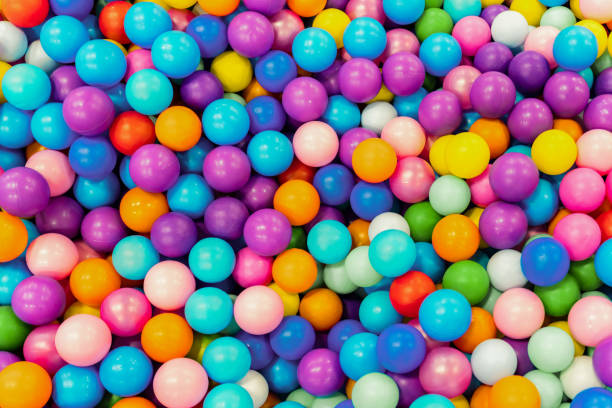istock Background of multicolored balls. Children's play pool. 1829459091