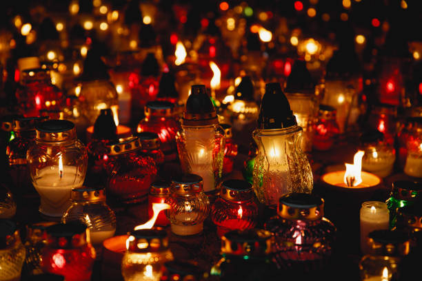 istock Festive Candle Burning for Christmas Celebration 1829481229