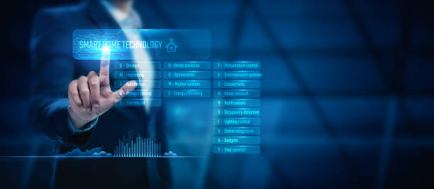 istock Businessman explores the smart home technology sector, seeking opportunities to provide innovative home automation and connectivity services. 1829519093