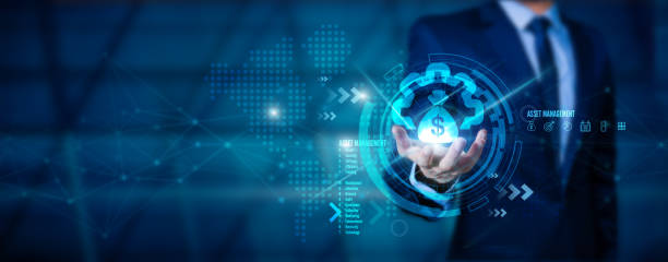 istock Asset management concept on virtual screen. Business Technology concept. 1829528914