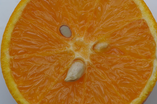 one half of orange