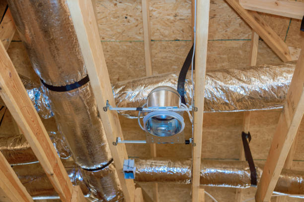 istock A HVAC conditioning ventilation system is installed, as well as metal duct pipeline, for new residence home 1829650499