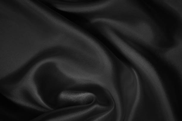istock Black grey fabric texture background, detail of silk or linen pattern. 1829657639
