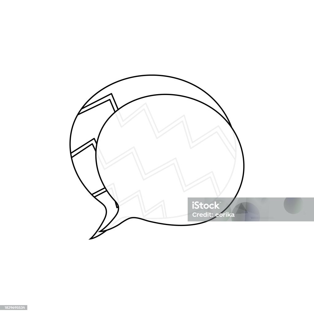 Pop Line Drawings Pop Patterned Speech Bubbles Line Drawings Black Lines Geometric ...