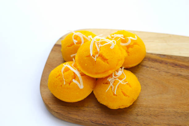 istock Toddy palm cake. Khanom Tarn (Thai dessert) 1829725576