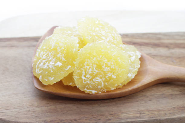 istock Steamed cassava cake. Thai dessert 1829727121