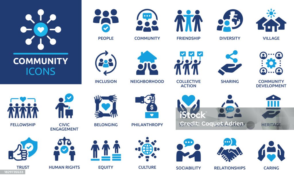 Community icon set. Solid icon collection. Vector illustration. - 免版稅圖示圖庫向量圖形 Community icon set. Solid icon collection. Vector illustration. - 免版稅圖示圖庫向量圖形