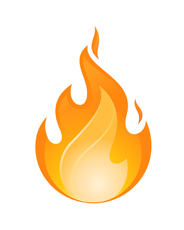 Fire Design Element Stock Illustration - Download Image Now - Abstract ...