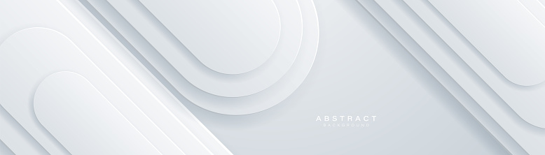 White Background Rounded White Abstract Curved Round Corner Rectangle Geometric Pattern ...