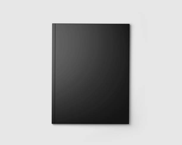 istock Black Magazine, Book, Booklet, Brochure, Blank Cover Mockup Template, Realistic, 3d Rendered isolated on light background. 1829834895