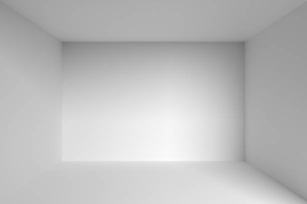istock Empty white room interior for design and decoration. Square box with blank inner space. 1829877939
