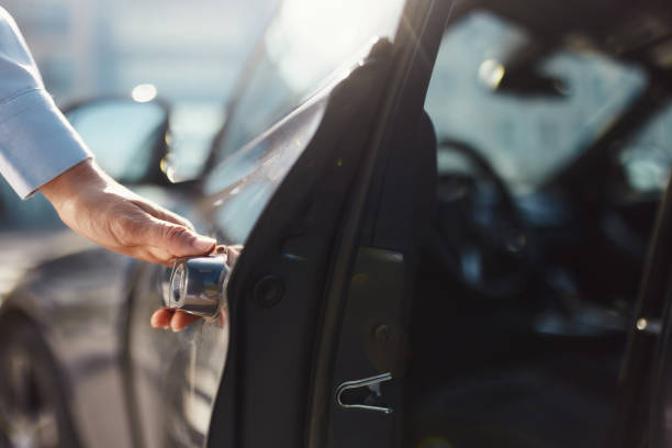 istock Opening the car door! 1829900297