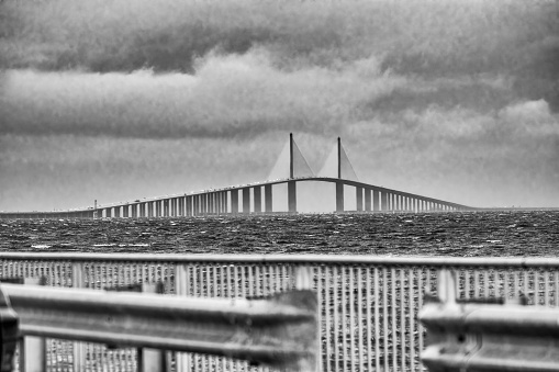 Bridge to St Petersburg in Florida