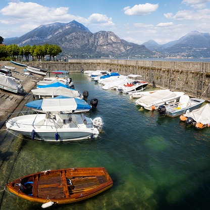 Holidays in Italy - Scenic view of marina in Bellagio at Como lake