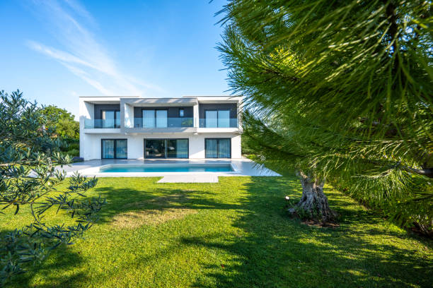 istock Luxury modern house exterior 1829978412