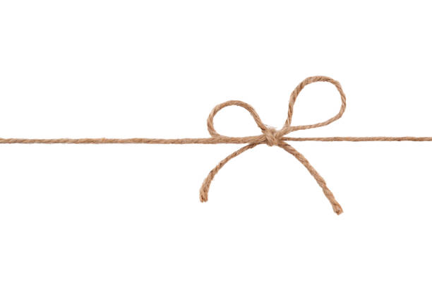 istock Twine tied in a bow isolated on a white background. 1830041116