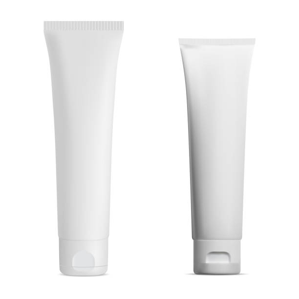 istock White cream tube. Cosmetic cream isolated package blank 1830104519