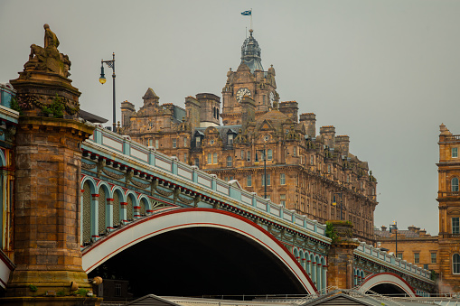 Windsor, United Kingdom - August 28, 2012: Windsor & Eton Riverside railway station in Windsor in Berkshire, England, which was opened in XIXth century