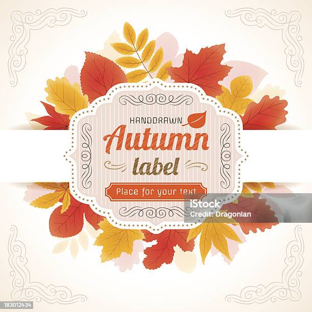 Autumn Design Stock Illustration - Download Image Now - Autumn, Backgrounds, Border - Frame