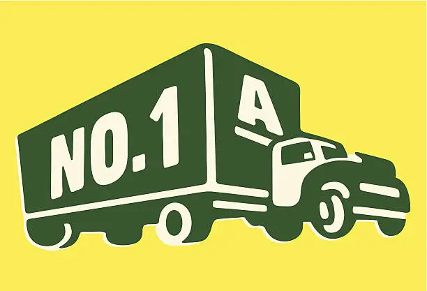 Vector illustration of Moving Truck