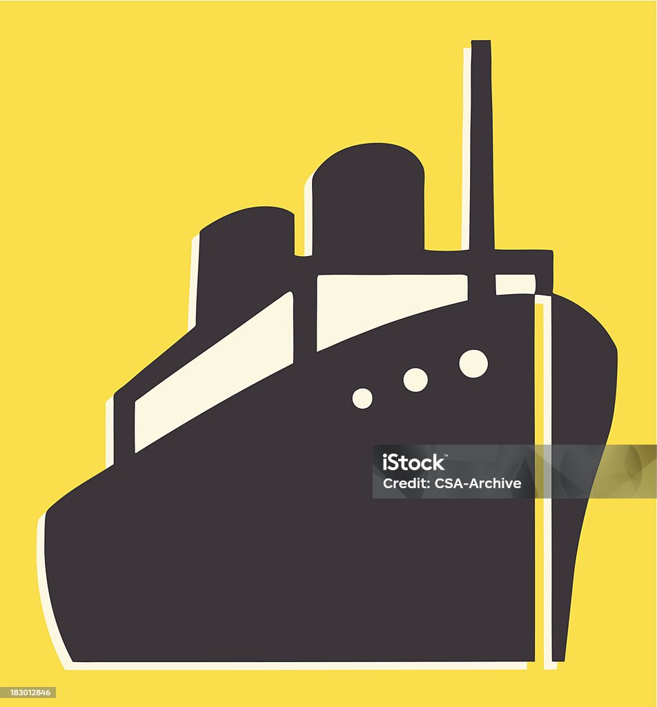 Gran barco - arte vectorial de Buque libre de derechos