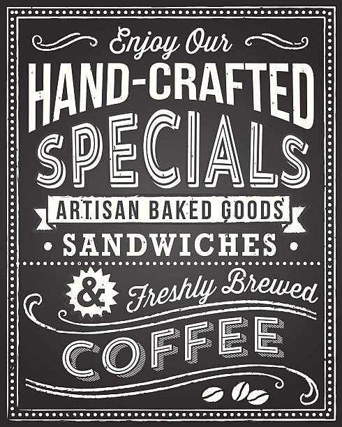 Retro chalkboard background with editable text Retro and hand-drawn vintage chalkboard background.  File is layered, and each object is grouped separately for easy editing.  Texture can be removed. menu stock illustrations