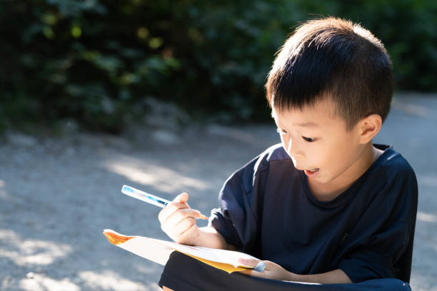 istock A Little Boy's Journal Amongst the Trees 1830171147