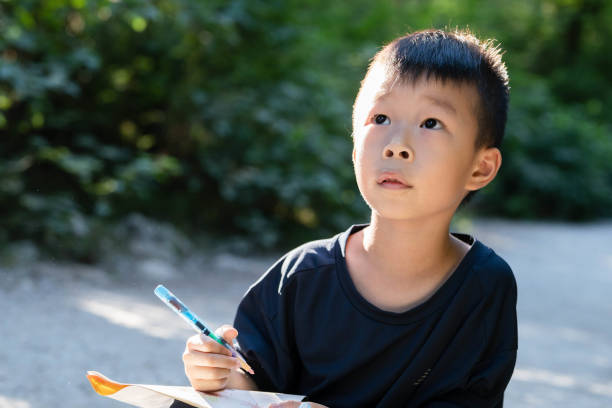 istock A Little Boy's Journal Amongst the Trees 1830171161