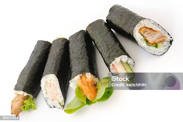 Sushi Rolls Stockfoto und mehr Bilder von Asiatische Kultur - Asiatische Kultur, Avocado, Chinesische Kultur