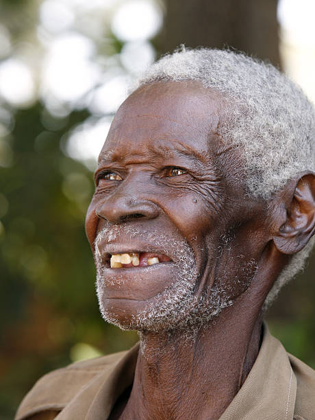 istock Senior black man smiling portrait 183017369