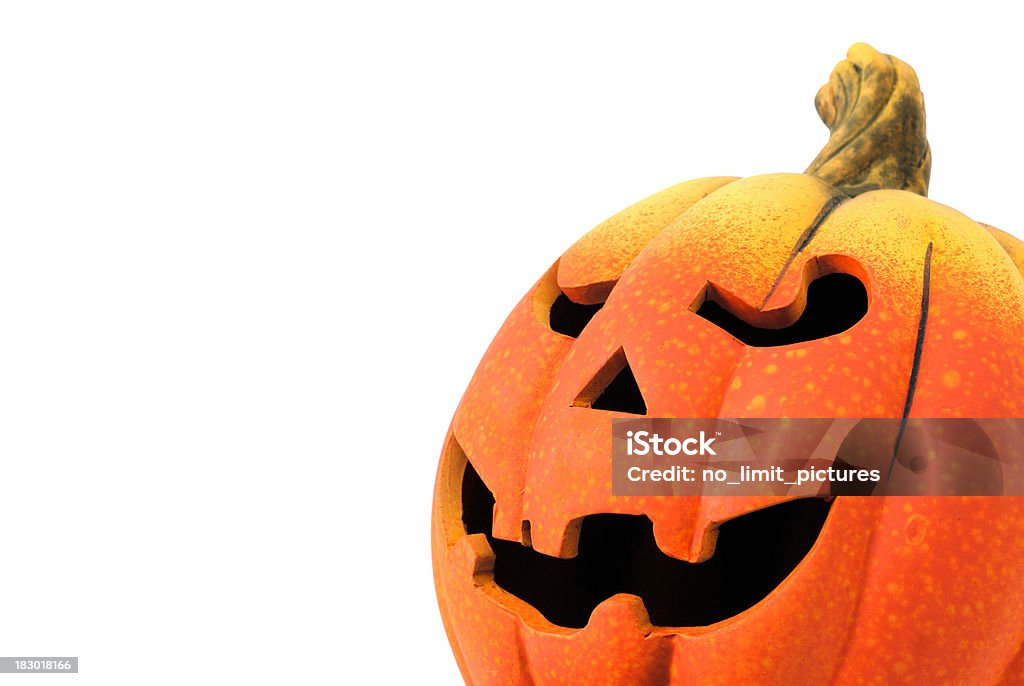 Halloween de calabaza - Foto de stock de Blanco - Color libre de derechos