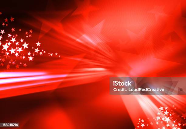 Estrella Roja De Ráfaga Foto de stock y más banco de imágenes de Patriotismo - Patriotismo, Fondos, Abstracto