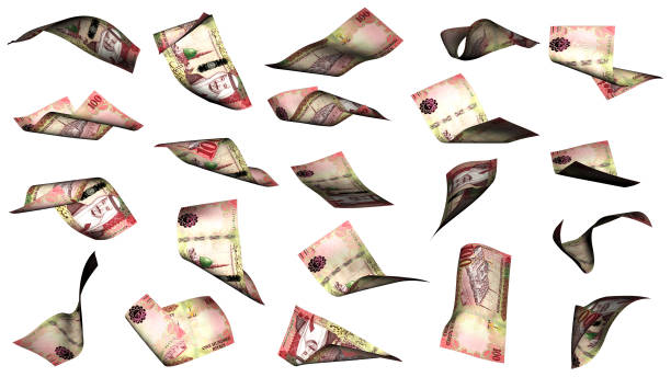 istock 3D rendering of 100 Saudi Arabian riyal notes flying in different angles and orientations isolated on white background 1830183746