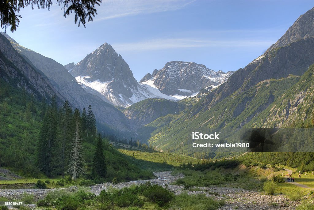 Erstklassiges Sommer Landschaft - Lizenzfrei Alpen Stock-Foto