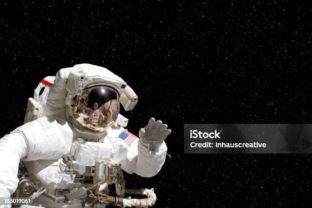 Astronaut In Space Stock Photo - Download Image Now - Astronaut, Outer Space, Spacewalk