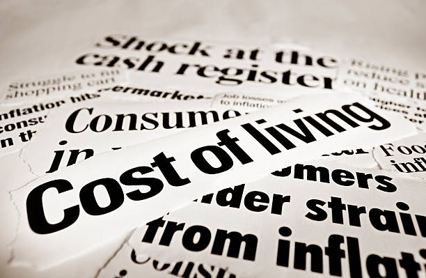 istock Looking across an expanse of headlines dealing with inflation 183019454