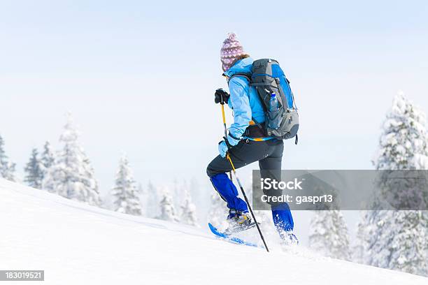 Snowshoeing Stock Photo - Download Image Now - Snowshoe, Active Lifestyle, Activity