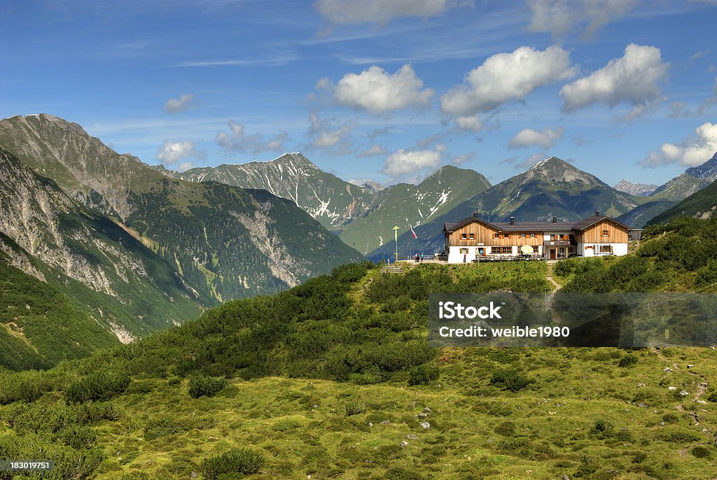 Haus in den Bergen'Hanauer Hütte" - Lizenzfrei Alpen Stock-Foto