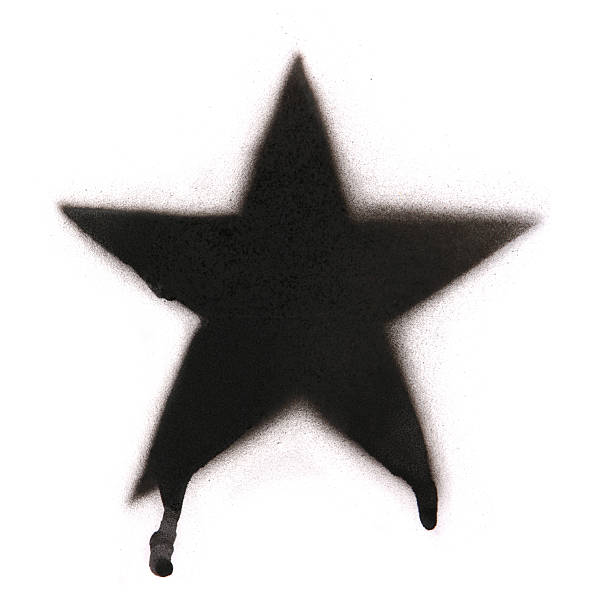 Spray Painted Star stock photo