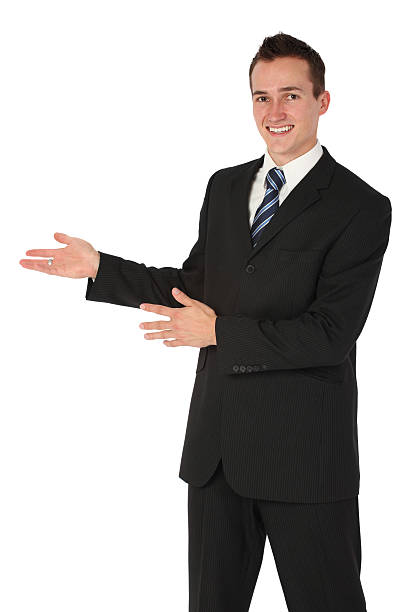 istock Businessman giving a presentation 183019905