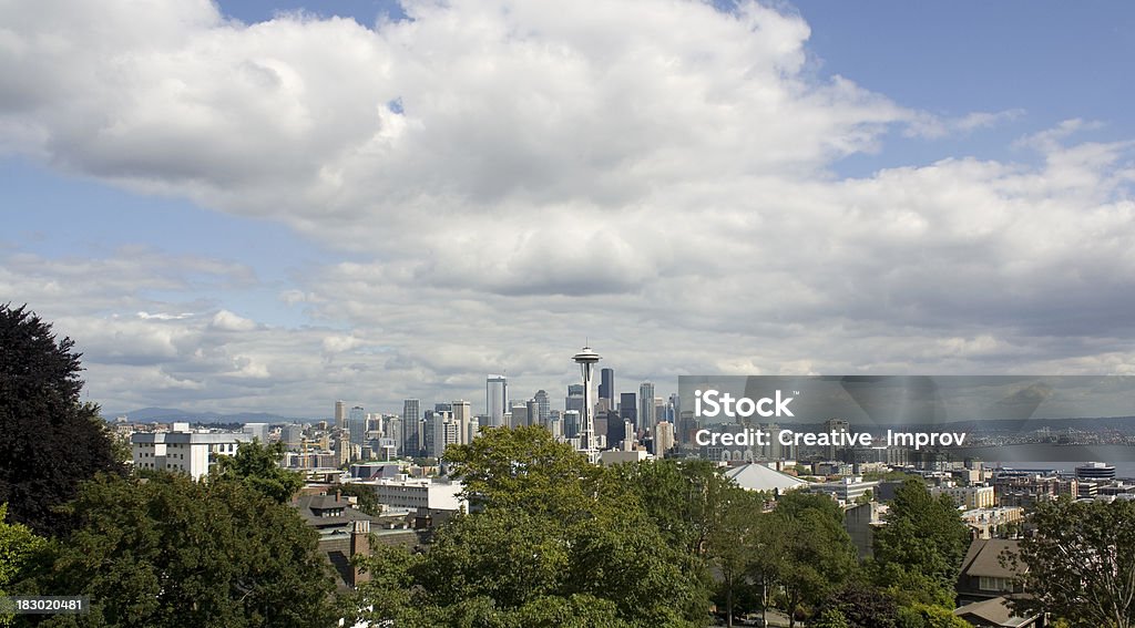 Seattle, Waszyngton z widokiem na panoramę miasta - Zbiór zdjęć royalty-free (1201 Third Avenue)
