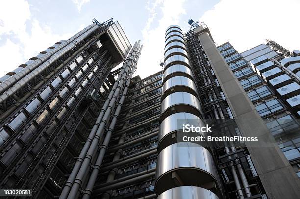 Lloyds Di Londra - Fotografie stock e altre immagini di Borsa valori di Londra - Borsa valori di Londra, Esterno di un edificio, City di Londra