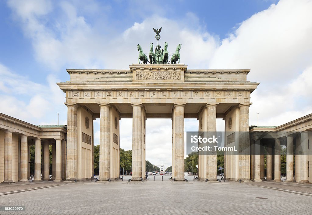 Brandenburg Gate, in Berlin, Germany The world famous Brandenburger Tor (Brandenburg gate) in Berlin (Germany) at daylight. Brandenburg Gate Stock Photo