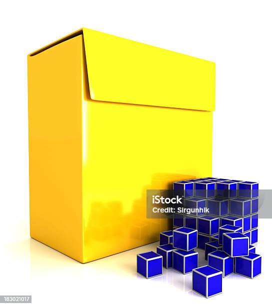 Box And Software Stock Photo - Download Image Now - Archives, Blue, Box - Container