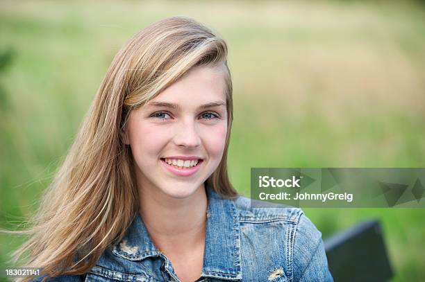 Smiling Young Woman Stock Photo - Download Image Now - 14-15 Years, 2000-2009, 21st Century