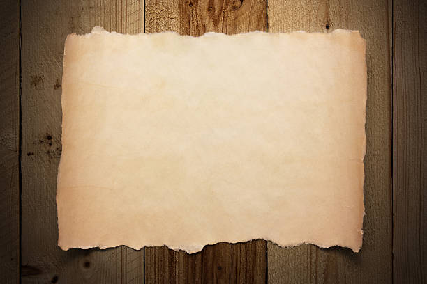 istock Old paper on wooden wall 183021647