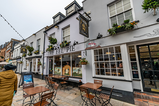 London, United Kingdom - November 12 2020: Exterior view of The World's End pub in Camden.