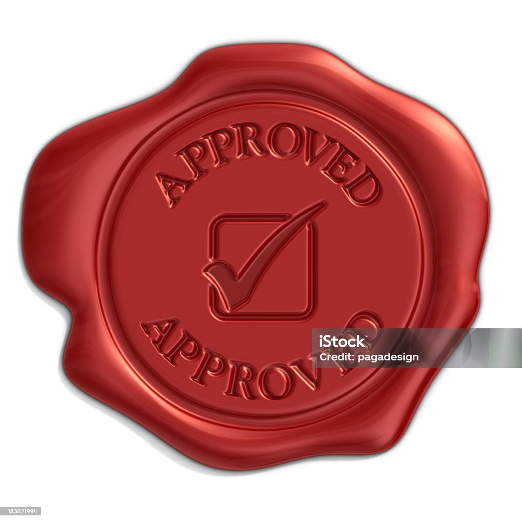 approved seal  Check Mark Stock Photo