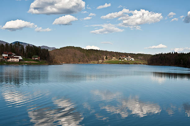 Wolke Reflexion in einem See – Foto