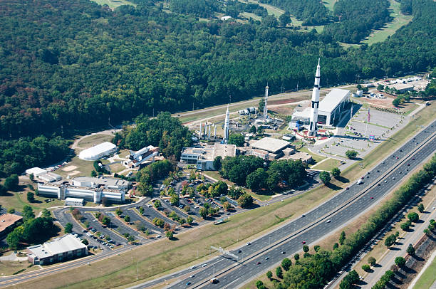 NASA Center in Huntsville "NASA Space and Rocket Center in Huntsville, Alabama." huntsville alabama stock pictures, royalty-free photos & images